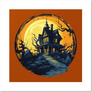 Hallween Haunted House Posters and Art